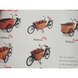 Babboe elektrische bakfiets korting bon twv €100 + regentent