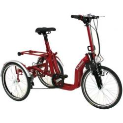 Opvouwbare driewieler vouwfiets di blasi r32 vouwdriewieler