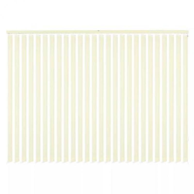 vidaXL Verticale jaloezie crème stof 180x250 cm