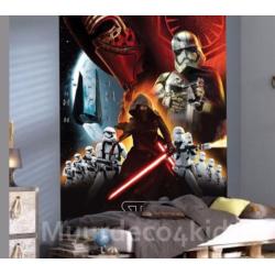 Star Wars VII collage fotobehang Nieuw L *Muurdeco4kids