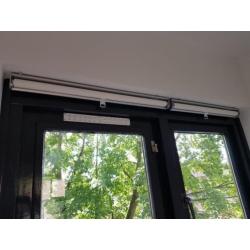 2x Rolgordijn IKEA SKOGSKLÖVER 60x195 / Wit transparant