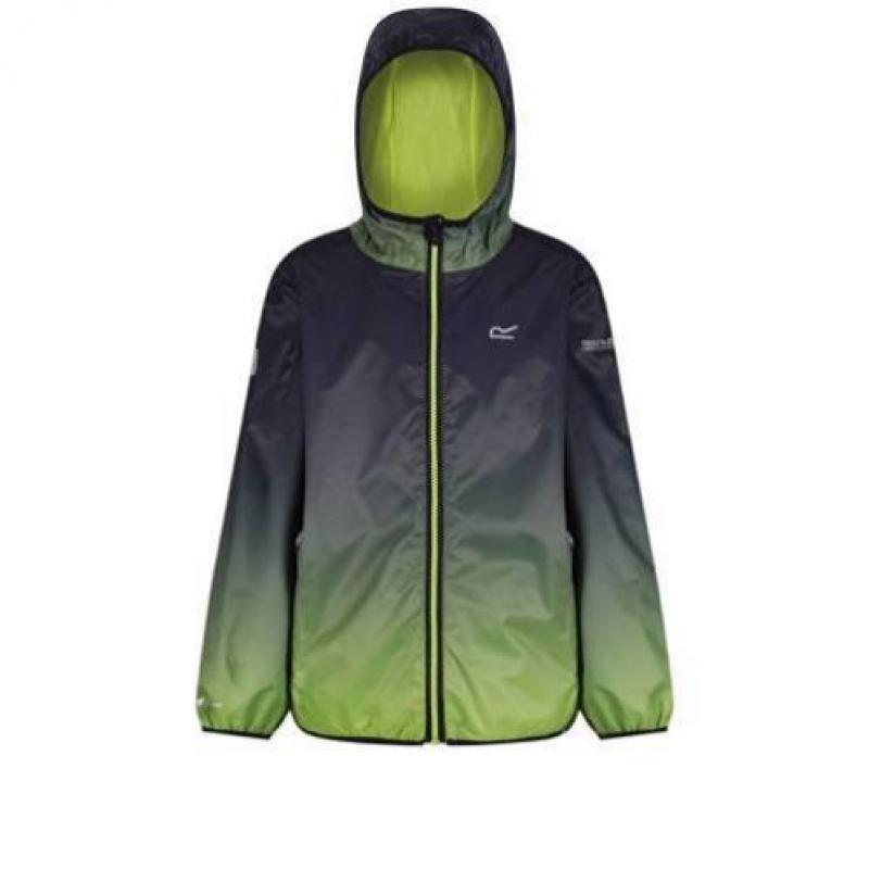 Regatta Printed Lever softshell jack zwart (kids) maat 176